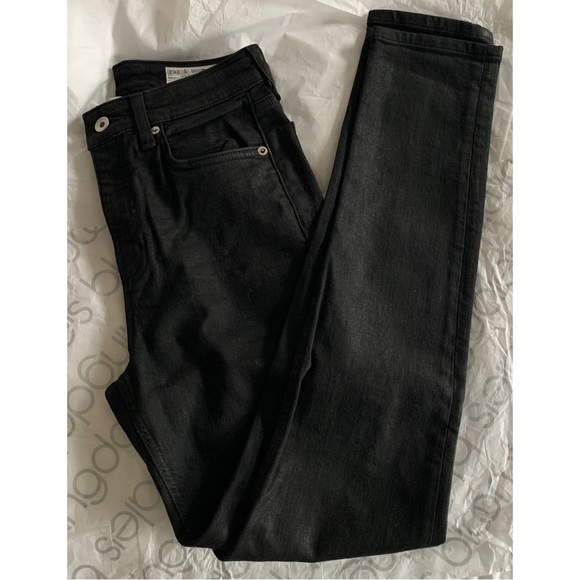 Rag & bone | nina high rise coated jeans - Picture 4 of 7